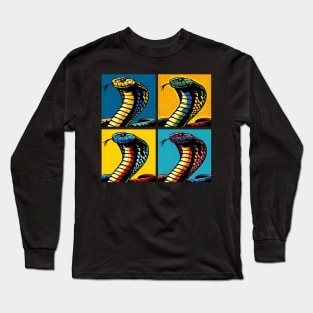 King Cobra Pop Art - Cool Snake Long Sleeve T-Shirt